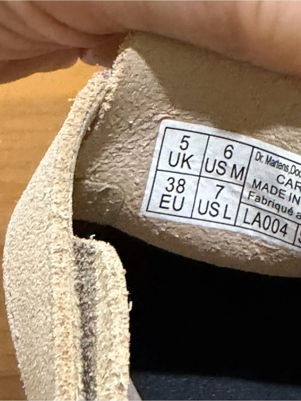 Dr. Martens Beige Suede Slip-On Clog with Strap Men’s 6 Women’s 7
